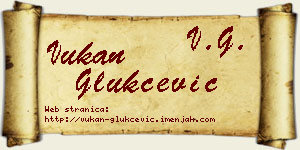 Vukan Glukčević vizit kartica
